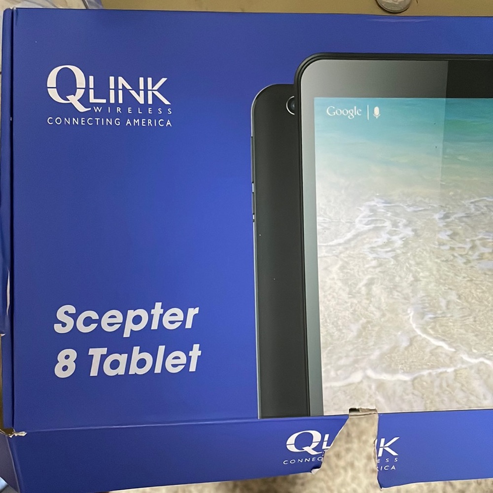8” Q link android tablet.  Never used.